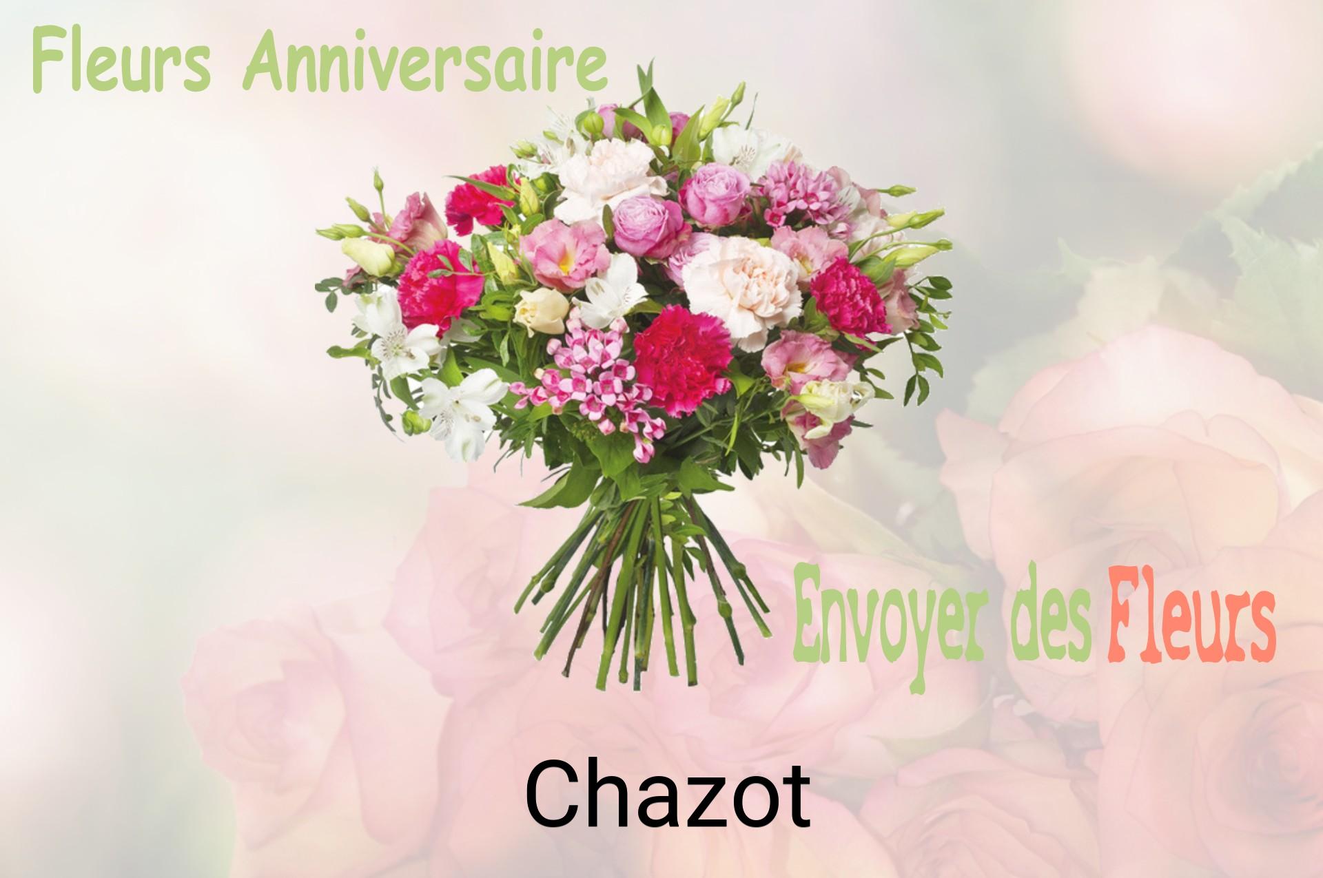 Bouquet de fleurs d’anniversaire livré à Chazot