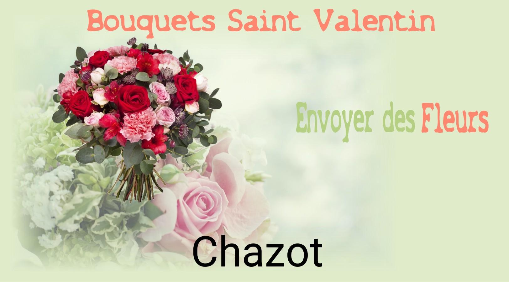 Roses de Saint-Valentin livrées à Chazot